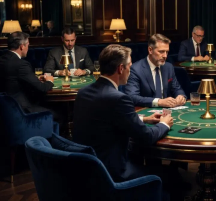 Luxus pókerasztalok és lounge zóna a Villám Start étteremben